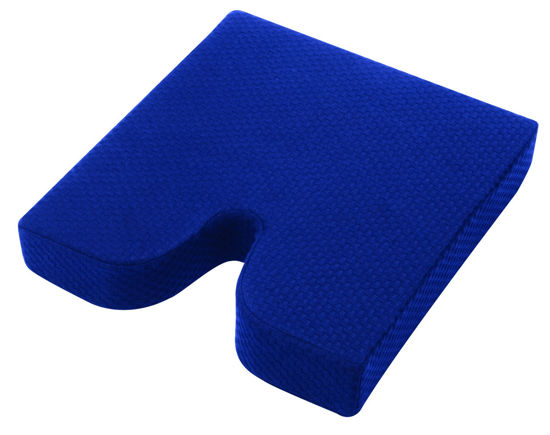 Picture of Memory foam Coccyx cushion with removable cover  3"x16"x18"