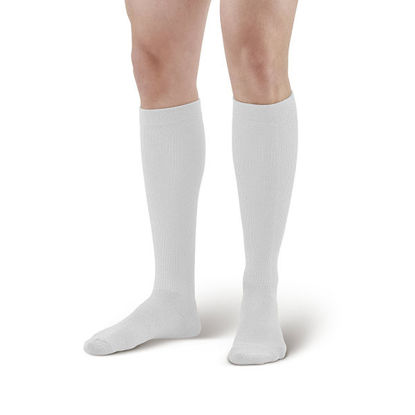 Picture of CoolMax unisex white knee high sock XXL 8-15 mmHg