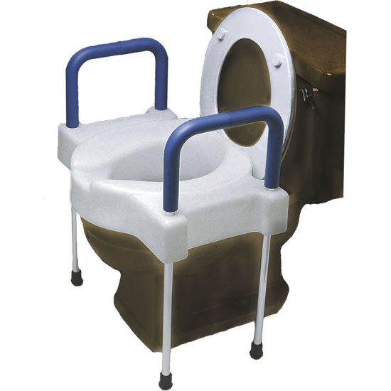 Picture of Elevated Toilet Seat With Extra Wide Seating and Legs