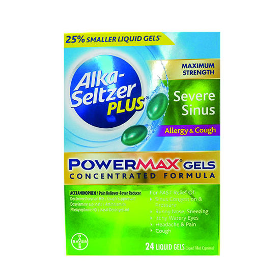 Picture of Alka seltzer plus maximum strength liquid gels 24 ct.