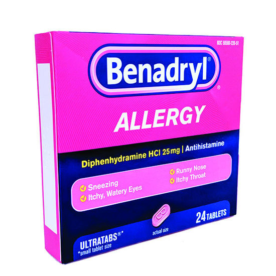 Picture of Benadryl allergy tablets 24 ct.