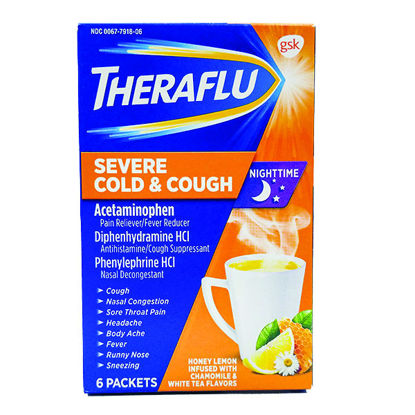 Picture of Theraflu nighttime severe cough & cold 6 ct.