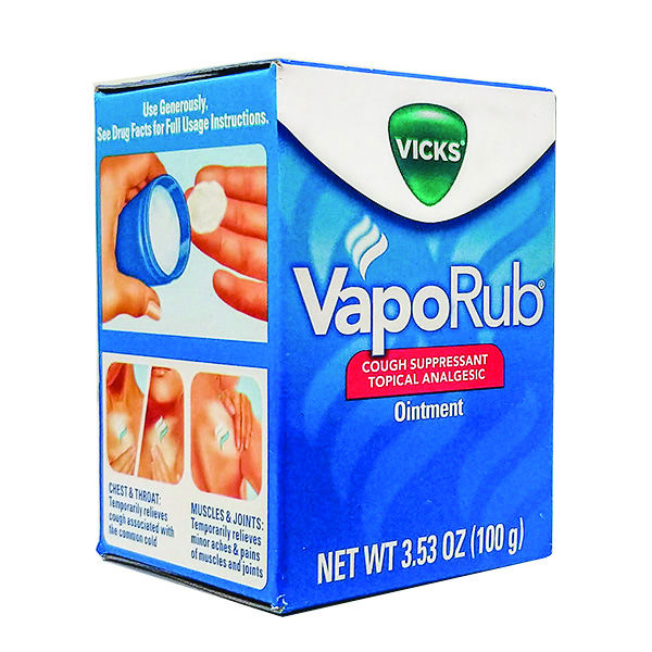 Vicks VapoRub Chest Rub Ointment, Relief from Cough, Cold, Aches, & Pains  (100g)