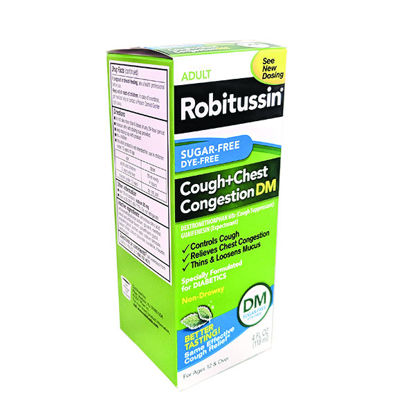 Picture of Robitussin cough & chest sugar free 4 fl. oz.