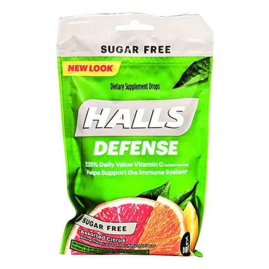 Picture of Halls defense drops assorted sugar free citrus  25 ct.