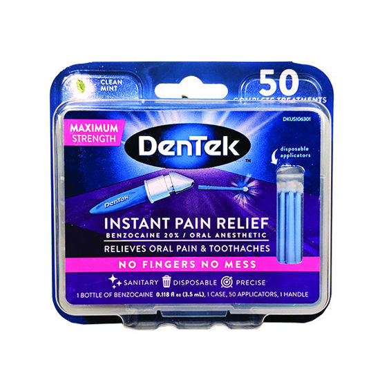 Picture of Dentek instant oral pain relief  50/applications