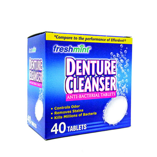 Picture of Freshmint denture cleanser tablets  40 ct.