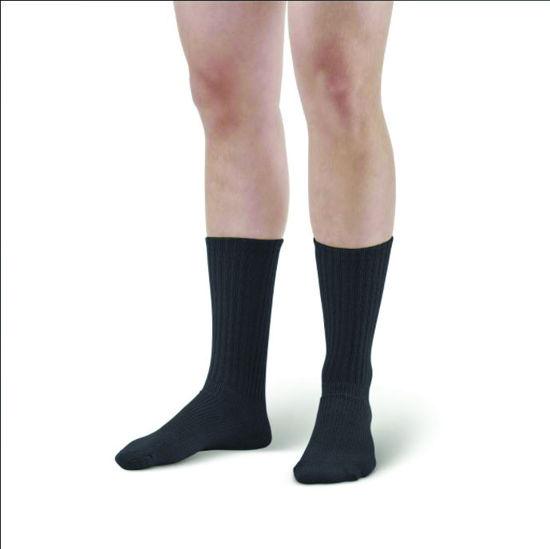 Picture of Cotton diabetic socks black small/medium