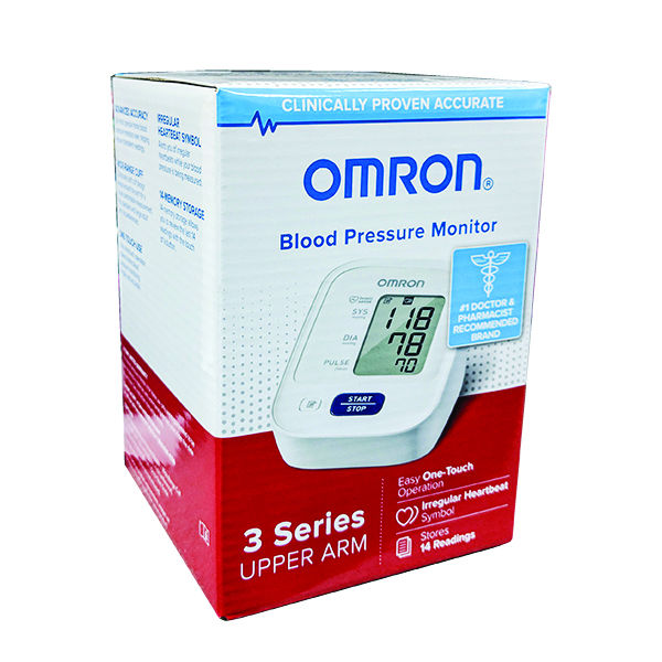  Omron Upper Arm Blood Pressure Monitor, 3 Series : Health &  Household