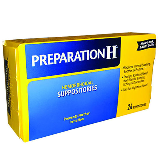 Picture of Preparation H suppositories 24 ct.