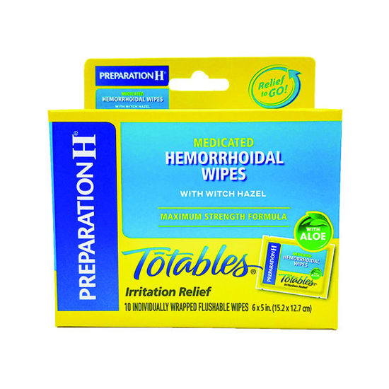 Picture of Preparation H totable wipes 10 ct.