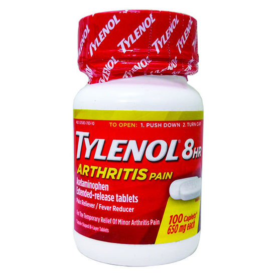 Picture of Tylenol 8 hour arthritis 650mg 100 ct.