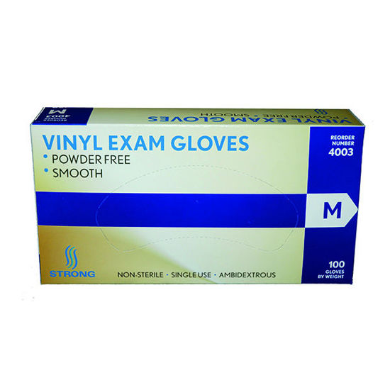 Picture of Vinyl gloves - size medium - 100 ct.