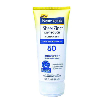 Picture of Neutrogena sheer zinc sunscreen  50 SPF 3 oz.