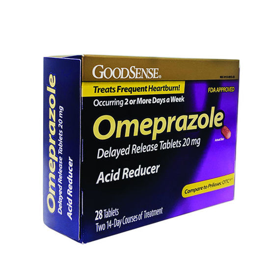 Picture of Omeprazole 20mg tablets -generic prilosec- 28 ct.