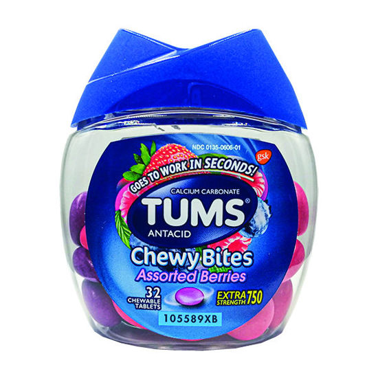 Picture of Tums chewy bites assorted berry flavor 32 ct.