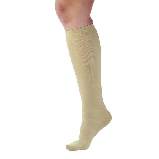 Picture of Womens beige light support - small 15-20 mmhg