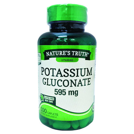 Picture of Potassium gluconate 595mg tablets 100 ct.