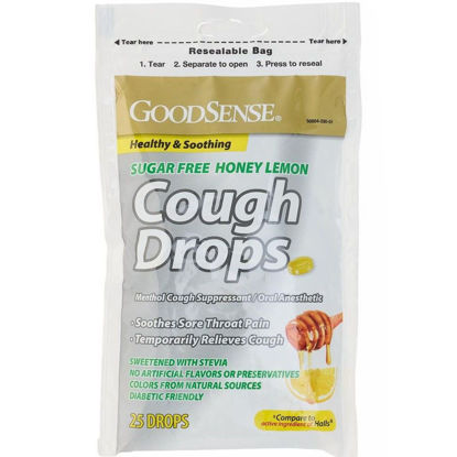 Picture of Sugar Free Honey Lemon Cough Drops 25/ct