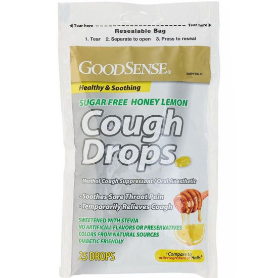 Picture of Sugar Free Honey Lemon Cough Drops 25/ct